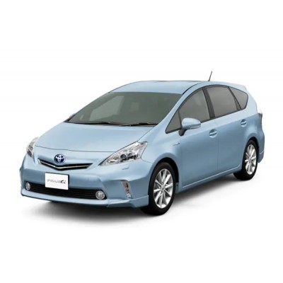Коврики 3Д (Экокожа с защит. слоем) для Toyota Prius alpha 2011-2021