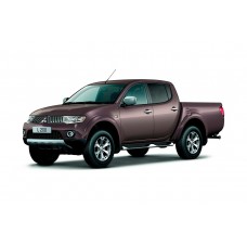 Купить Авточехлы для Mitsubishi L200, пикап, 4 поколение, КВ4, (2006 - 2014), левый руль, второй ряд цельный с выводом подлокотника  в  интернет-магазине Dislo в Хабаровске