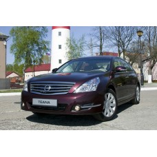 Купить Авточехлы для Nissan Teana, седан, 2 поколение, J32 (2008 - 2014), правый руль, второй ряд цельный с подлокотником, подголовники ЛИТЫЕ  в  интернет-магазине Dislo в Хабаровске