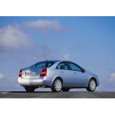 Купить Авточехлы для Nissan Primera, седан, 3 поколение, P12 (2001 - 2005), правый руль, второй ряд цельный с клапаном, подголовники литые  в  интернет-магазине Dislo в Хабаровске