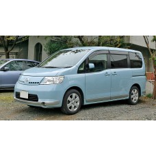 Купить Авточехлы для Nissan Serena, минивэн, 3 поколение, C25 (2007 - 2010), правый руль, на 2 ряда передние кресла разные с подлокотниками, пассажирское трансформер, второй ряд спинка и сидение 40/20/40, подголовники 2-го ряда прямые/г-образные  в  интернет-магазине Dislo в Хабаровске
