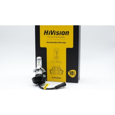 Лампа светодиодная HiVision Z2 Premium H4 6000K, 2шт.