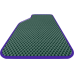  Цвет ковриков: Темно зеленыйЦвет окантовки: Фиолетовый
