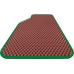  Цвет ковриков: БордовыйЦвет окантовки: Темно зеленый