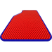  Цвет ковриков: КрасныйЦвет окантовки: Темно синий