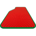  Цвет ковриков: КрасныйЦвет окантовки: Темно зеленый