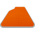  Цвет ковриков: ОранжевыйЦвет окантовки: Темно серый