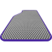  Цвет ковриков: СерыйЦвет окантовки: Фиолетовый