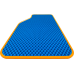  Цвет ковриков: СинийЦвет окантовки: Оранжевый