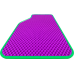  Цвет ковриков: ФиолетовыйЦвет окантовки: Зеленый