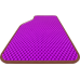  Цвет ковриков: ФиолетовыйЦвет окантовки: Коричневый