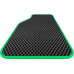  
Цвет ковриков: Черный
Цвет окантовки: Зеленый