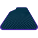  Цвет ковриков: Темно синийЦвет окантовки: Фиолетовый